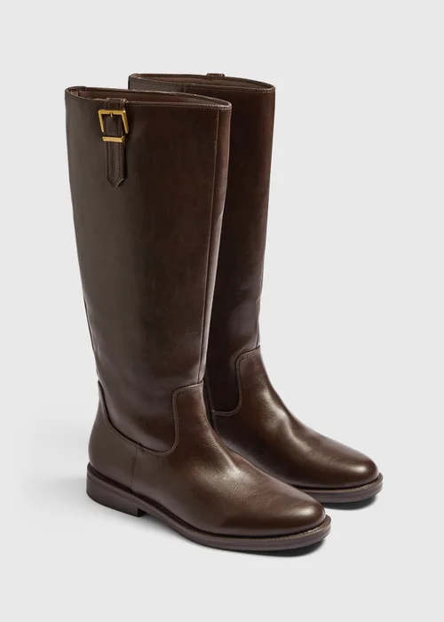 Brown Knee High Boots - 3 Image 1