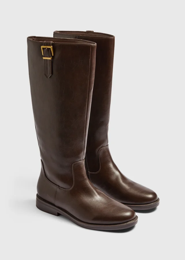 Brown Knee High Boots