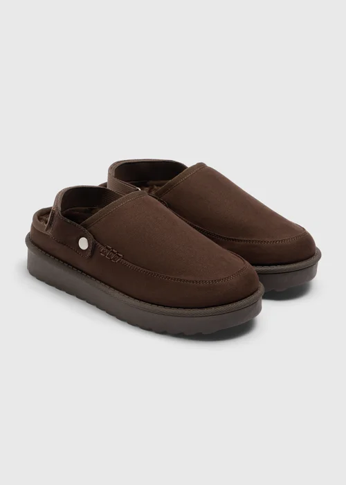 Brown Snug Sling Back Loafer - 3 Image 2