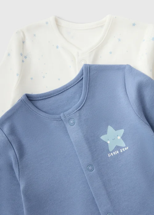 2 Pack Baby Boys’ Sleepsuits (0-23mths) - First Size Image 2