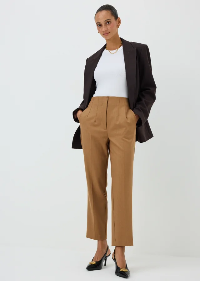 Camel Tapered Trousers