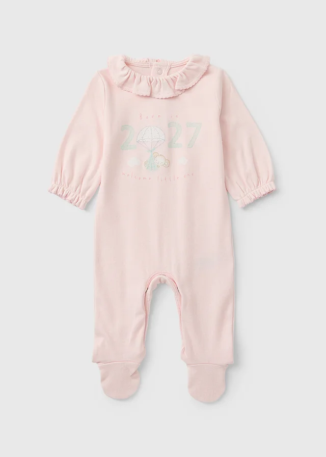 Baby Pink Born In 2027 Sleepsuit (Newborn-6 mnths)