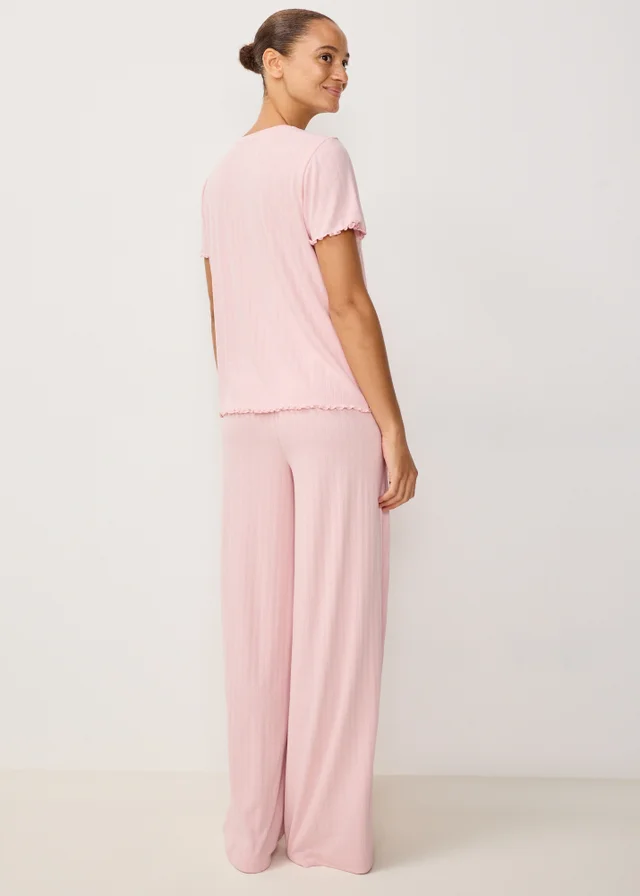 Pink Pointelle Pyjama Set
