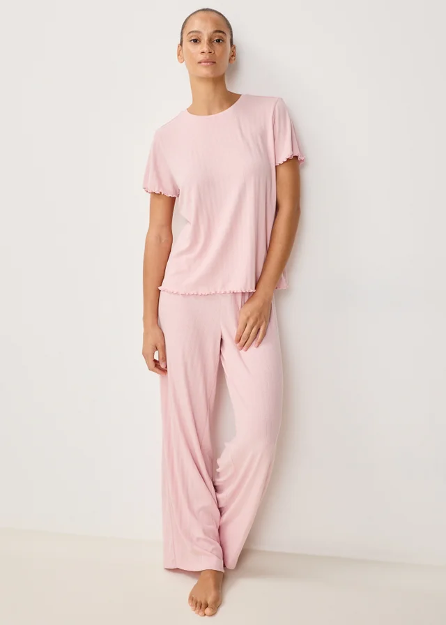 Pink Pointelle Pyjama Set