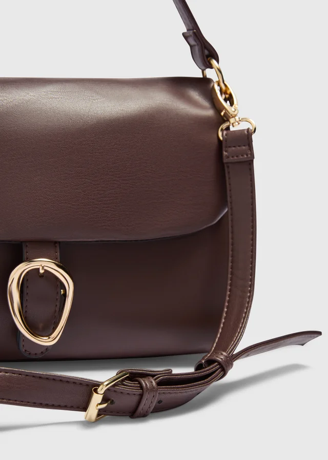 Brown Buckle Handbag
