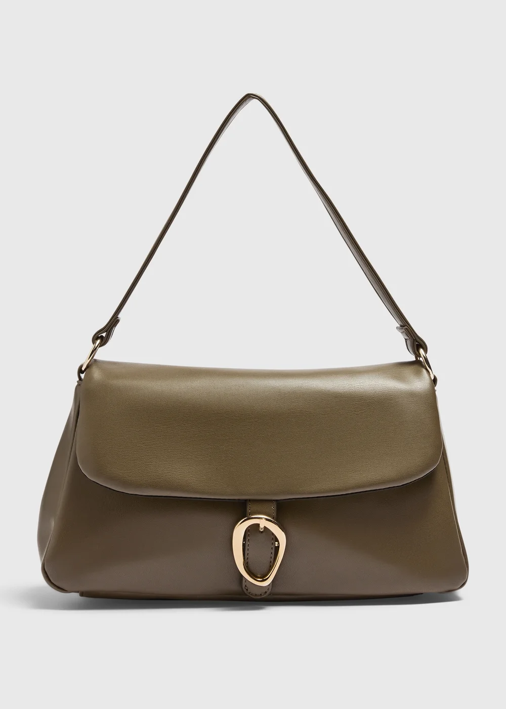 Green Buckle Hand Bag - One Size Image 1