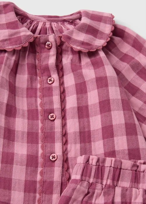 Baby Pink Gingham Top & Bottoms Set (Newborn-23 mnths) - Up to 1 Month Image 2
