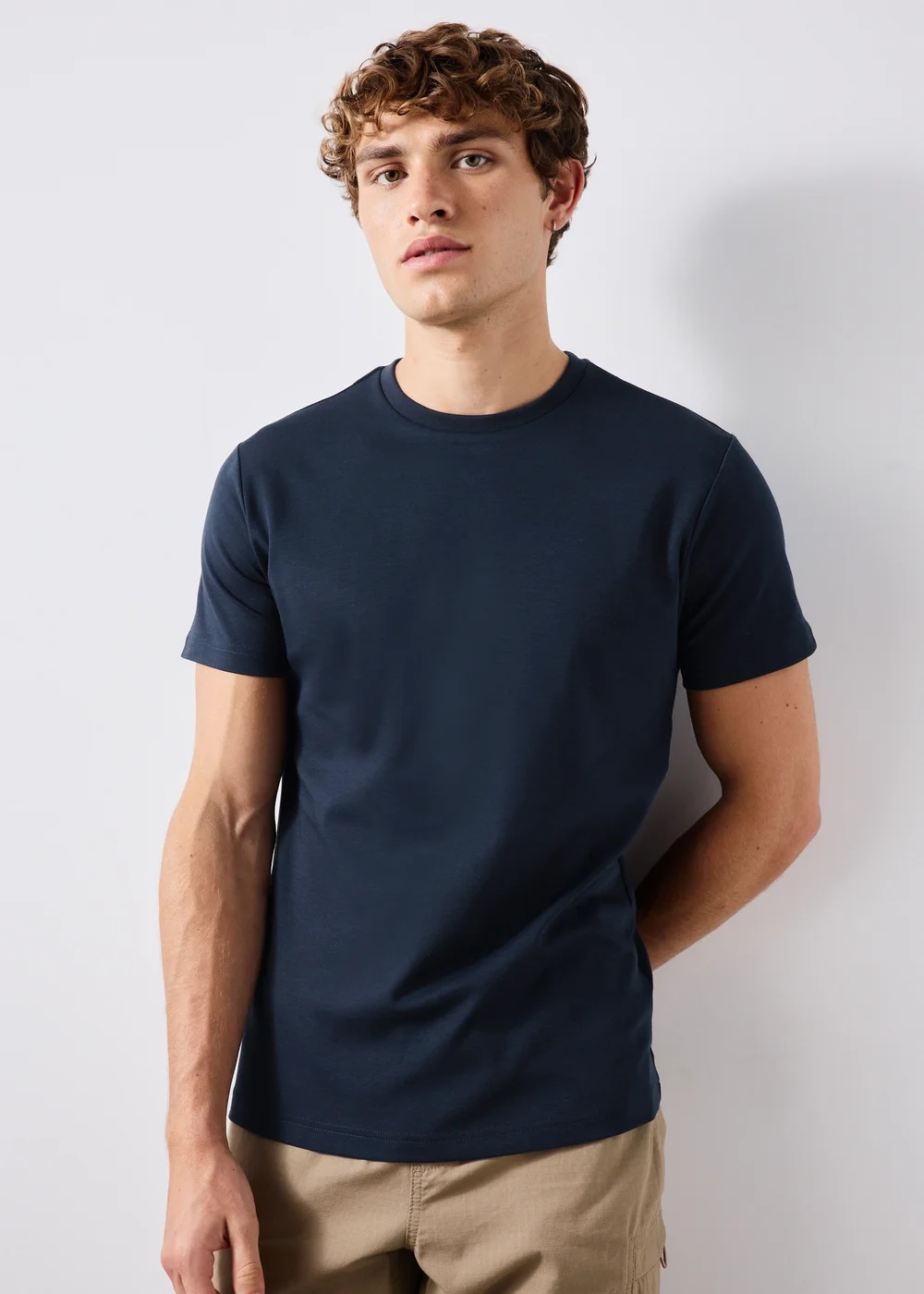 Navy Slim Fit T-Shirt - S Image 1