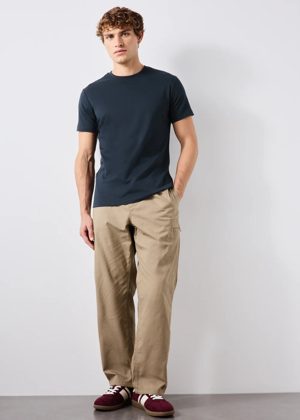 Navy Slim Fit T-Shirt - S Image 2