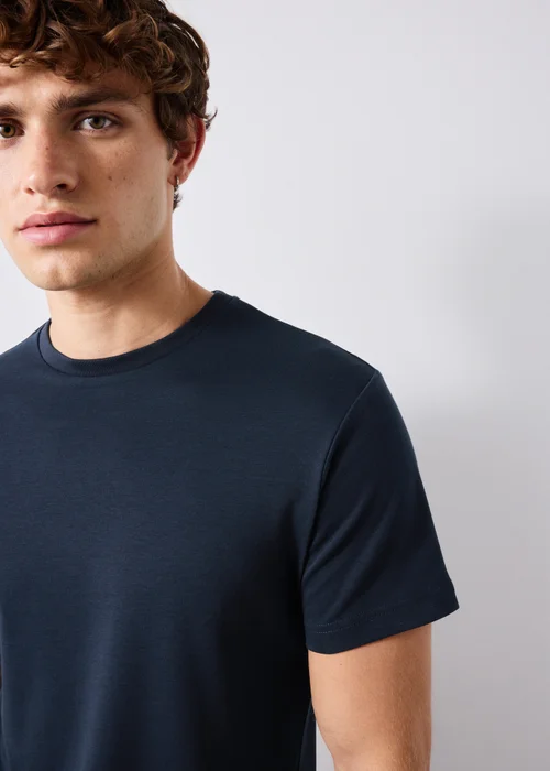 Navy Slim Fit T-Shirt - S Image 4