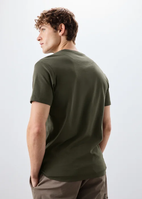Khaki Slim Fit T-Shirt - S Image 3