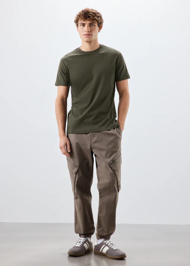 Khaki Slim Fit T-Shirt