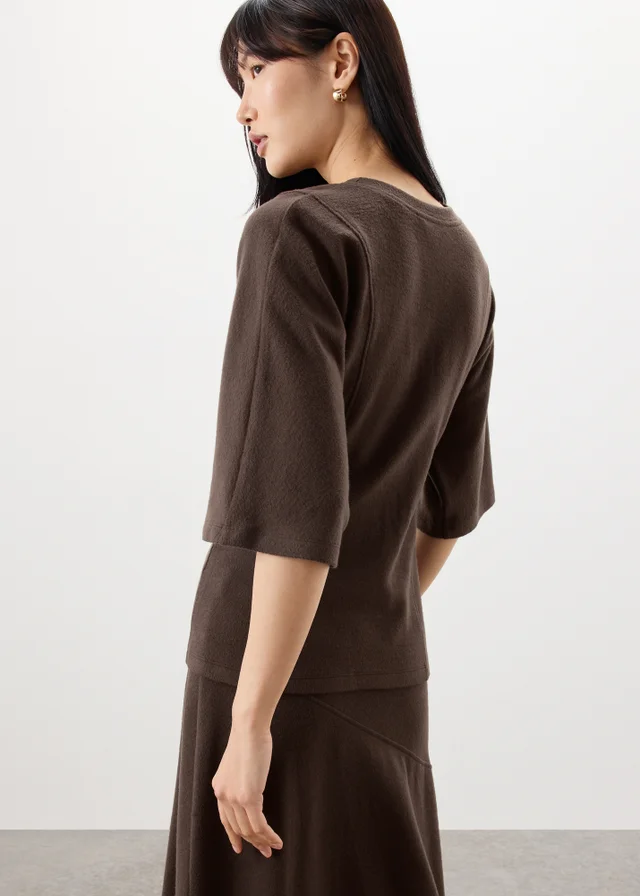 Chocolate Soft Touch Kimono T-Shirt