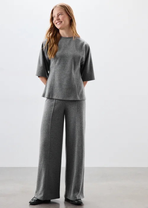 Grey Soft Touch Kimono T-Shirt - 8 Image 2