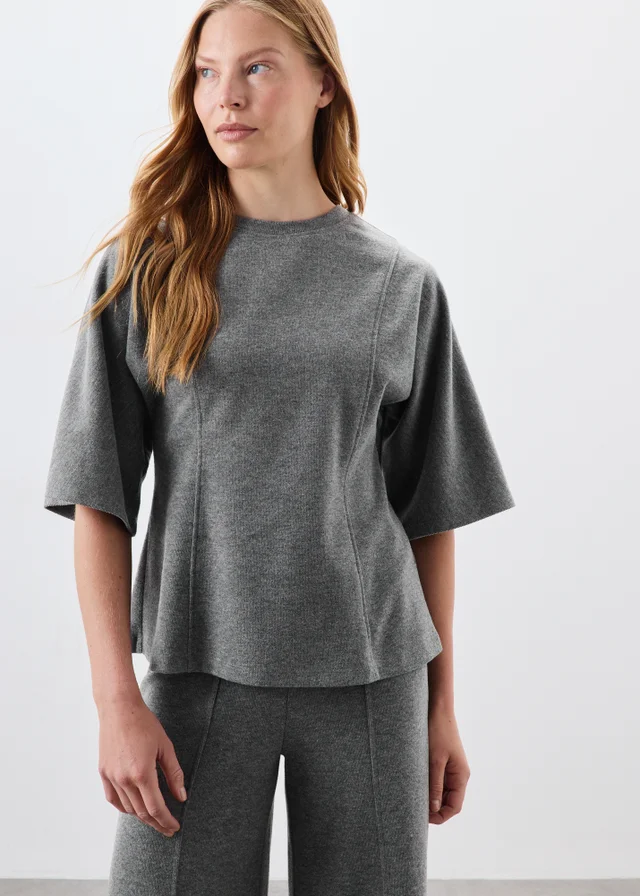 Grey Soft Touch Kimono T-Shirt