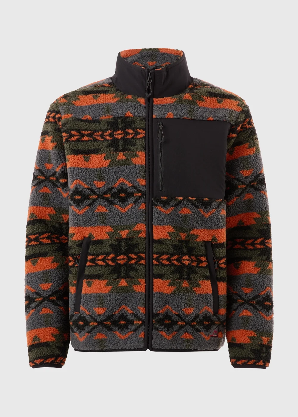 Multi-coloured Aztec Full Zip Fleece - S Image 5