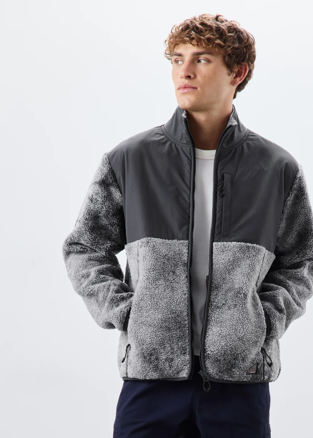 Grey Full Zip Fleece - S Image 1
