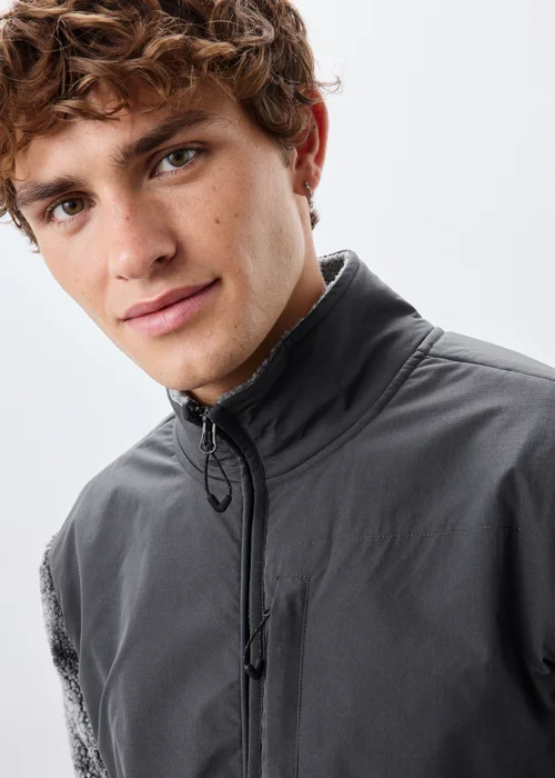 Grey Full Zip Fleece - S Image 4