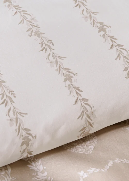 Stone Floral Heart Print Duvet Set - Single Image 3