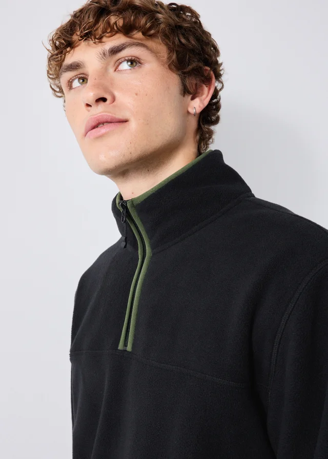 Black Half Zip Fleece