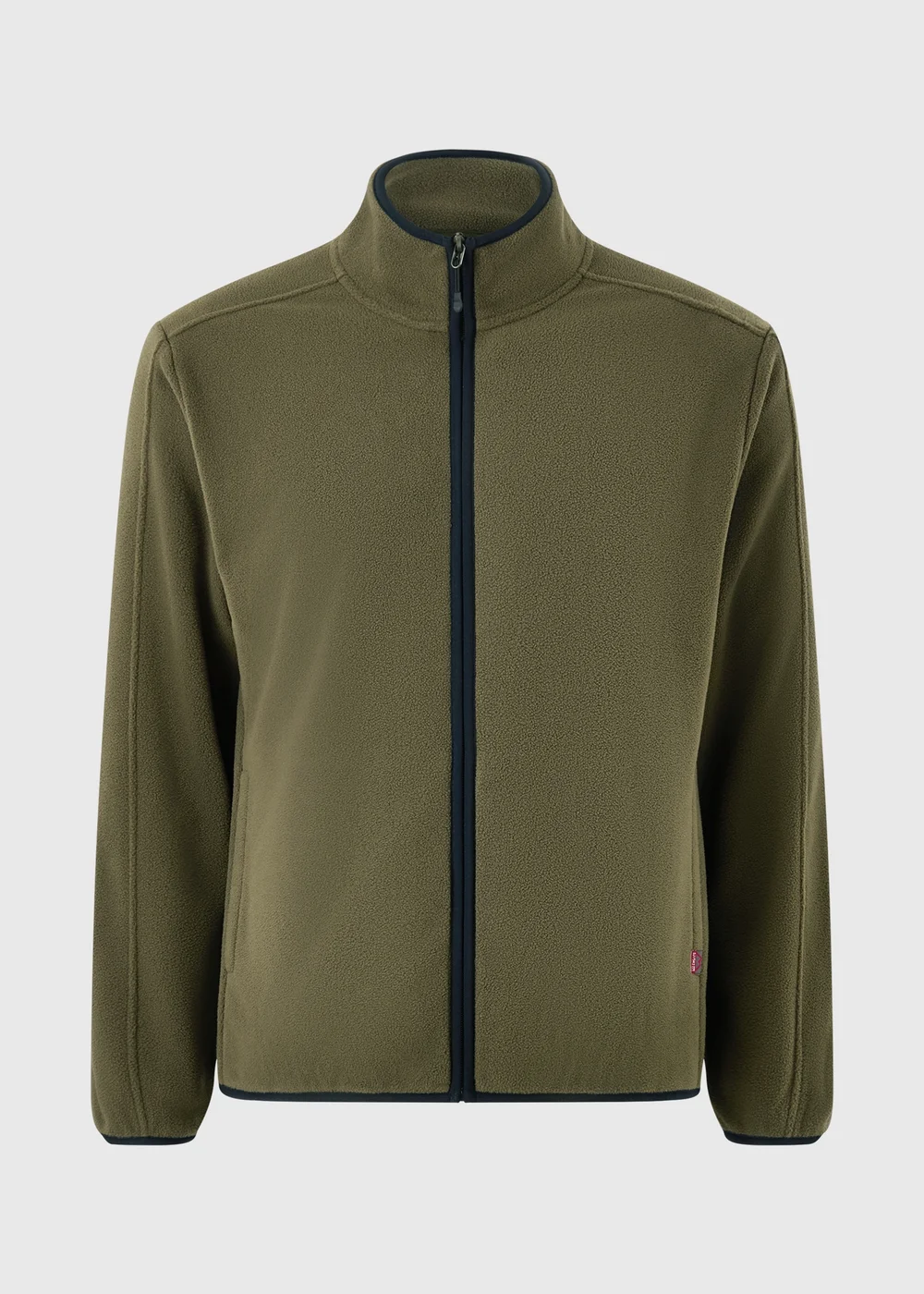 Khaki Full Zip Fleece - S Image 4