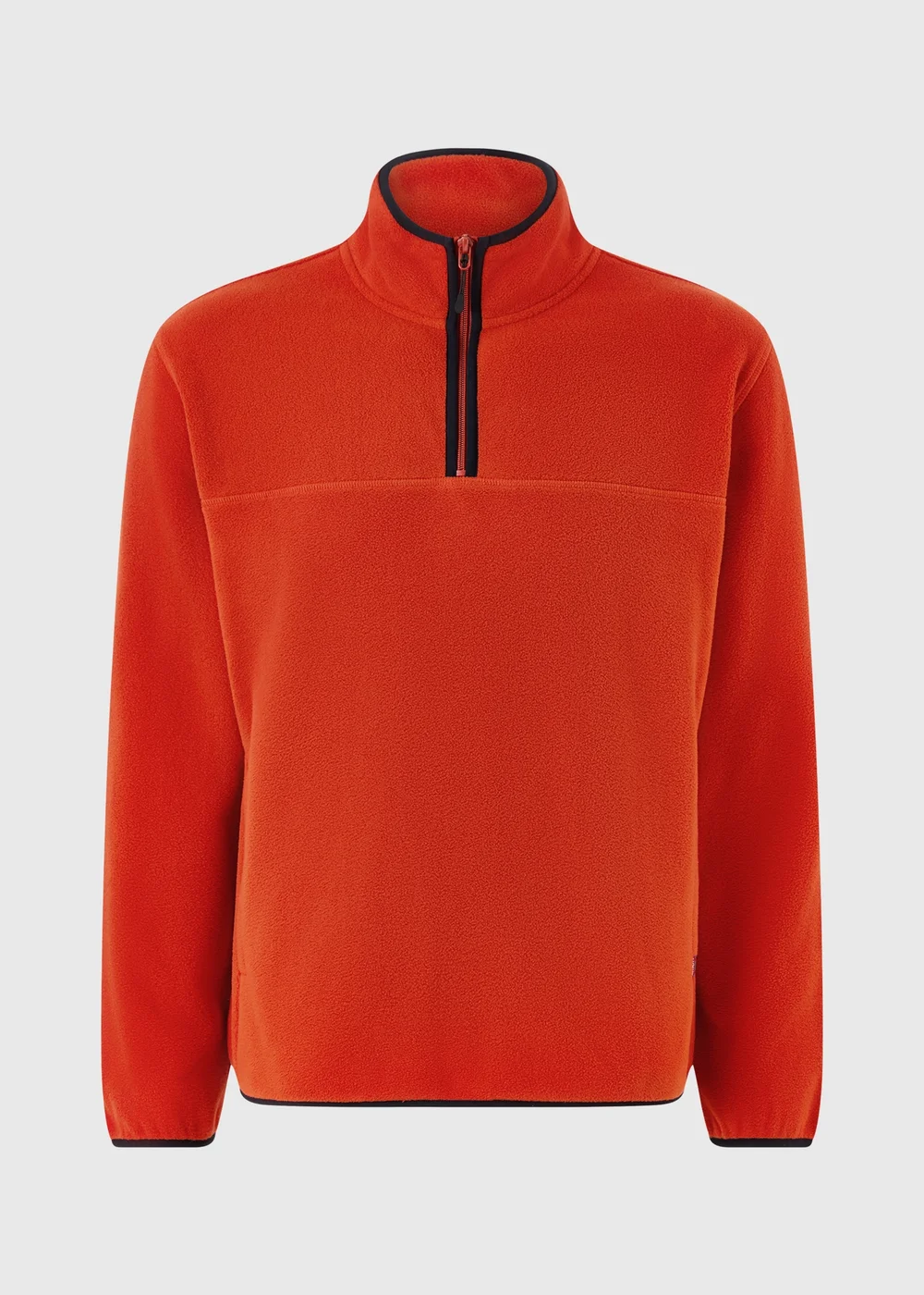 Orange Half Zip Fleece - S Image 4