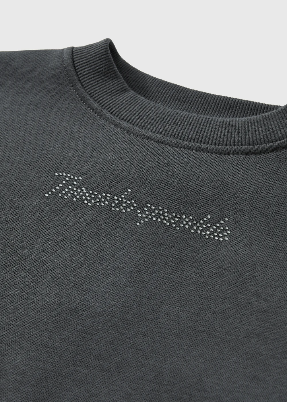 Girls Grey Lace Party Sweatshirt (7-15yrs) - 7 Yrs Image 2