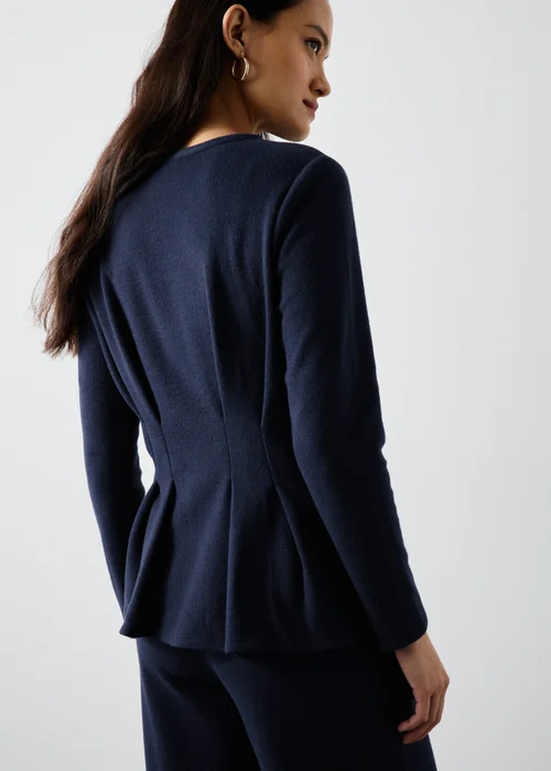 Navy Cinched Waist Co Ord Top - 8 Image 2
