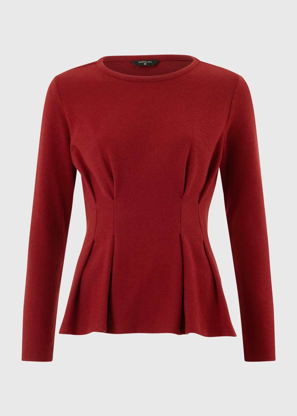 Burnt Red Bardot Co Ord Top - 8 Image 1