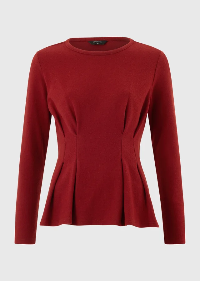 Burnt Red Bardot Co Ord Top