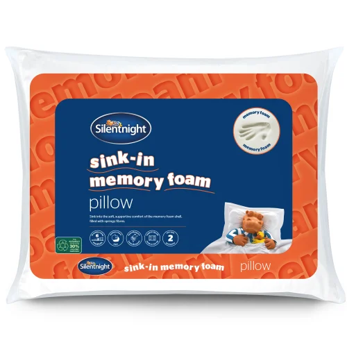 Silentnight Sink-In Memory Foam Pillow Pair Image 1