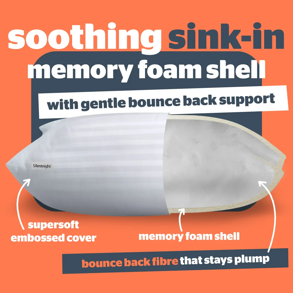 Silentnight Sink-In Memory Foam Pillow Pair Image 3