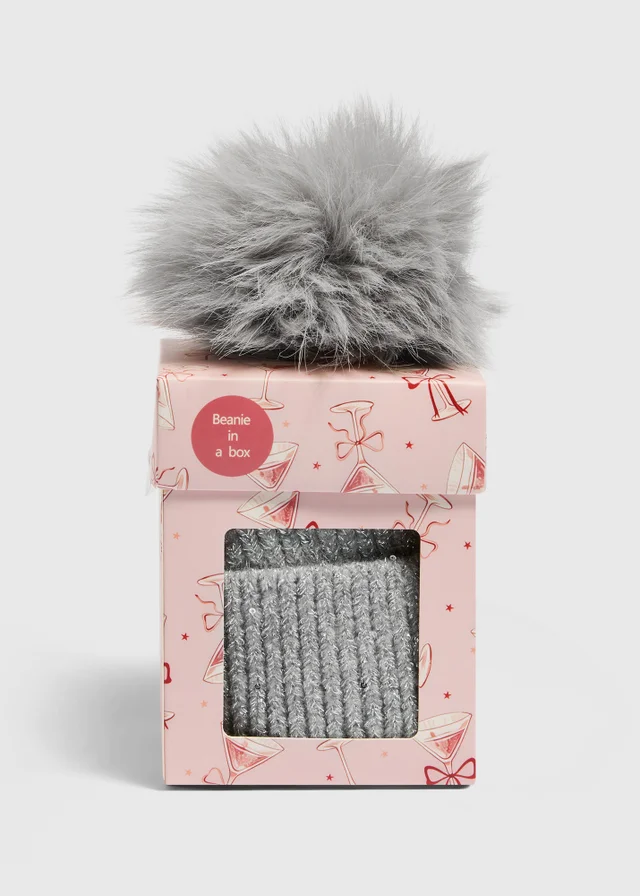 Grey Beanie In A Box