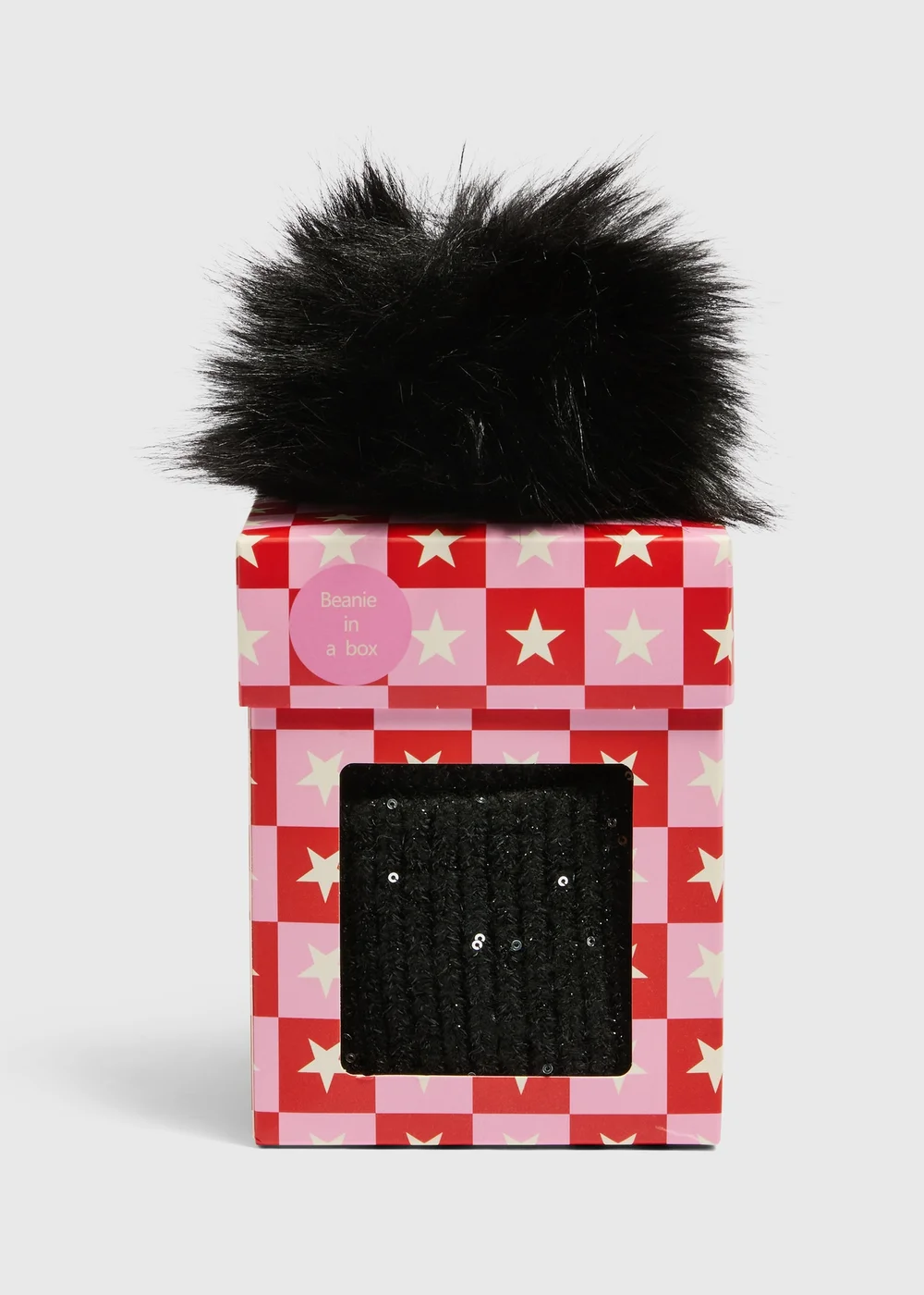 Black Sparkle Beanie - One Size Image 1