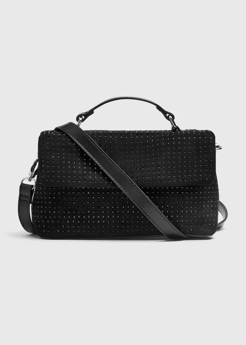 Black Diamante Bag - One Size Image 1