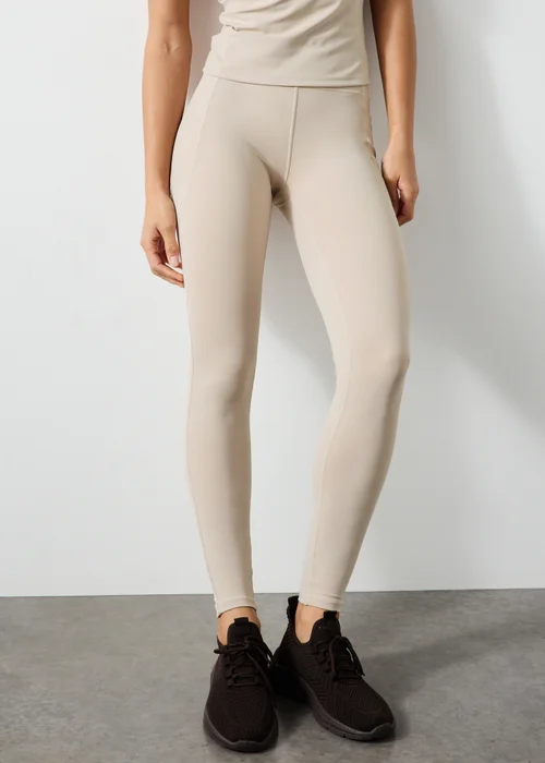 Souluxe Cream Sports Long Leggings - 6 Image 1