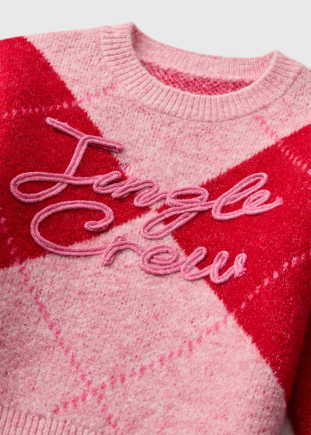 Girls Burgundy Jingle Crew Sweatshirt (1-8 Yrs) - 1-1.5 Yrs Image 2