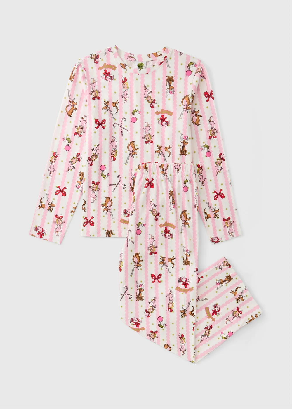The Grinch Pink Cindy Lou Matching Family Christmas Pyjamas - M Image 1