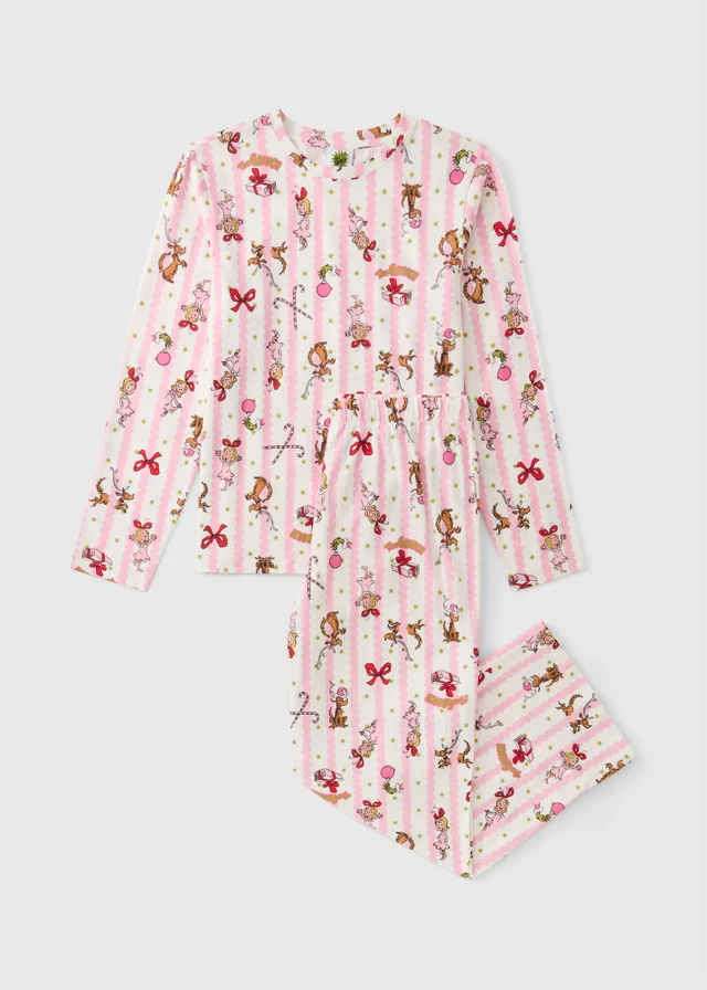 The Grinch Pink Cindy Lou Matching Family Christmas Pyjamas