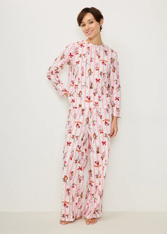The Grinch Pink Cindy Lou Matching Family Christmas Pyjamas