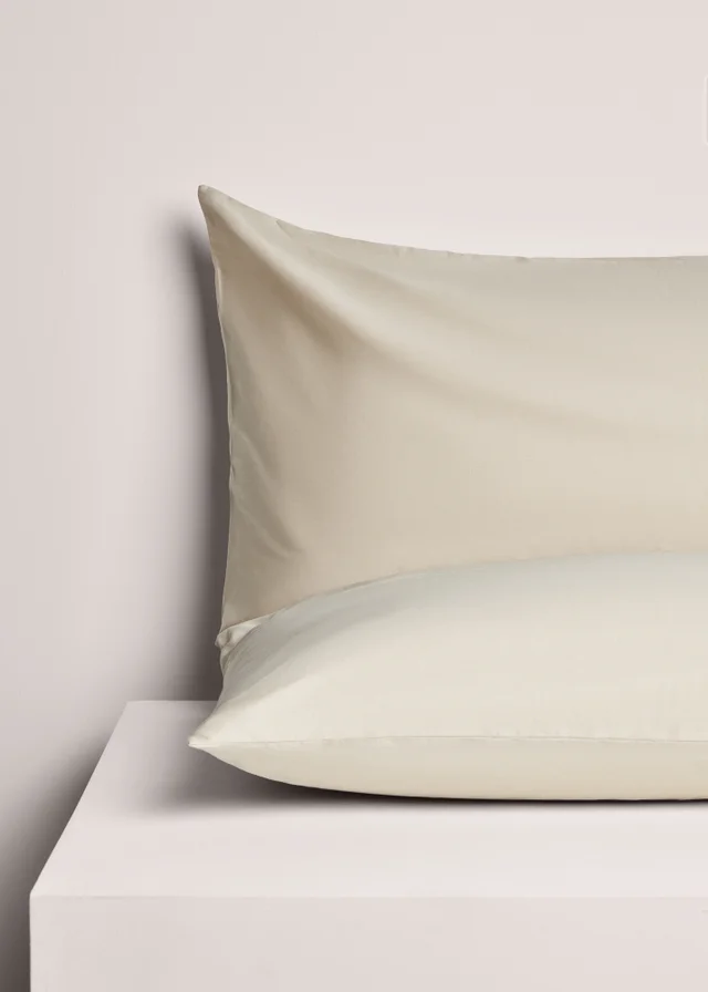 Natural Fitted Bed Sheet & Pillow Case
