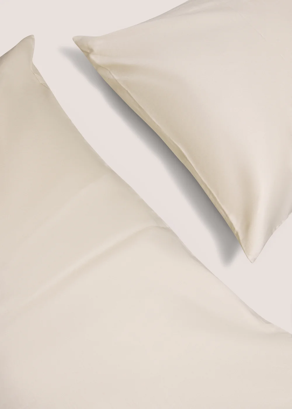 Natural Fitted Bed Sheet & Pillow Case - Single Image 3