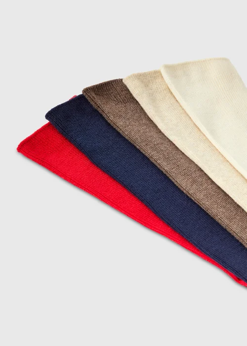 5 Pack Multi Colour Ribbed Ankle Socks - One Size Image 2