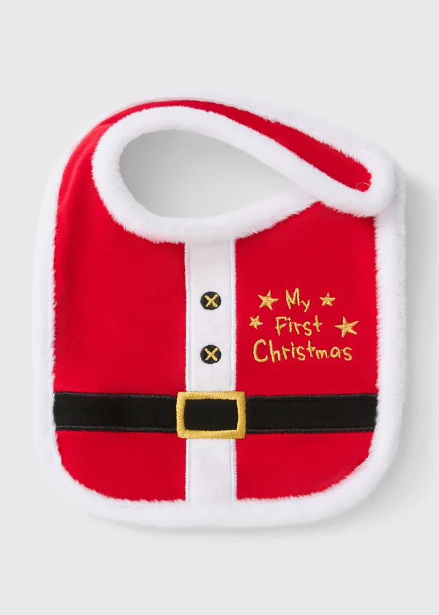 Baby My First Christmas Santa Bib
