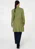 Izabel London Lime Green Open Front Longline Relaxed Cardigan - 14 Image 2