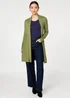 Izabel London Lime Green Open Front Longline Relaxed Cardigan - 14 Image 4