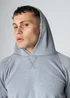 Influence Light Grey Cotton Blend Acid Wash Hoody - M Image 3