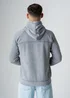 Influence Light Grey Cotton Blend Acid Wash Hoody - M Image 2