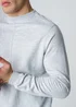 Influence Grey Cotton Blend Crew Neck Acid Wash Seam Sweatshirt - S Image 3