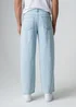 Influence Blue Cotton Wide Leg Mid-Rise Jeans - S Image 2